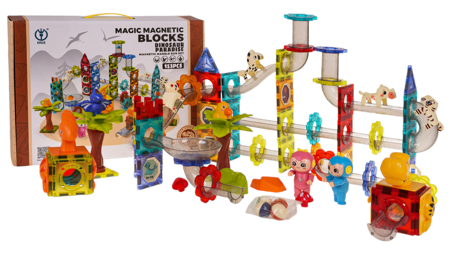 Set magnetskih loptica ZOO kocke za slaganje 153 kom