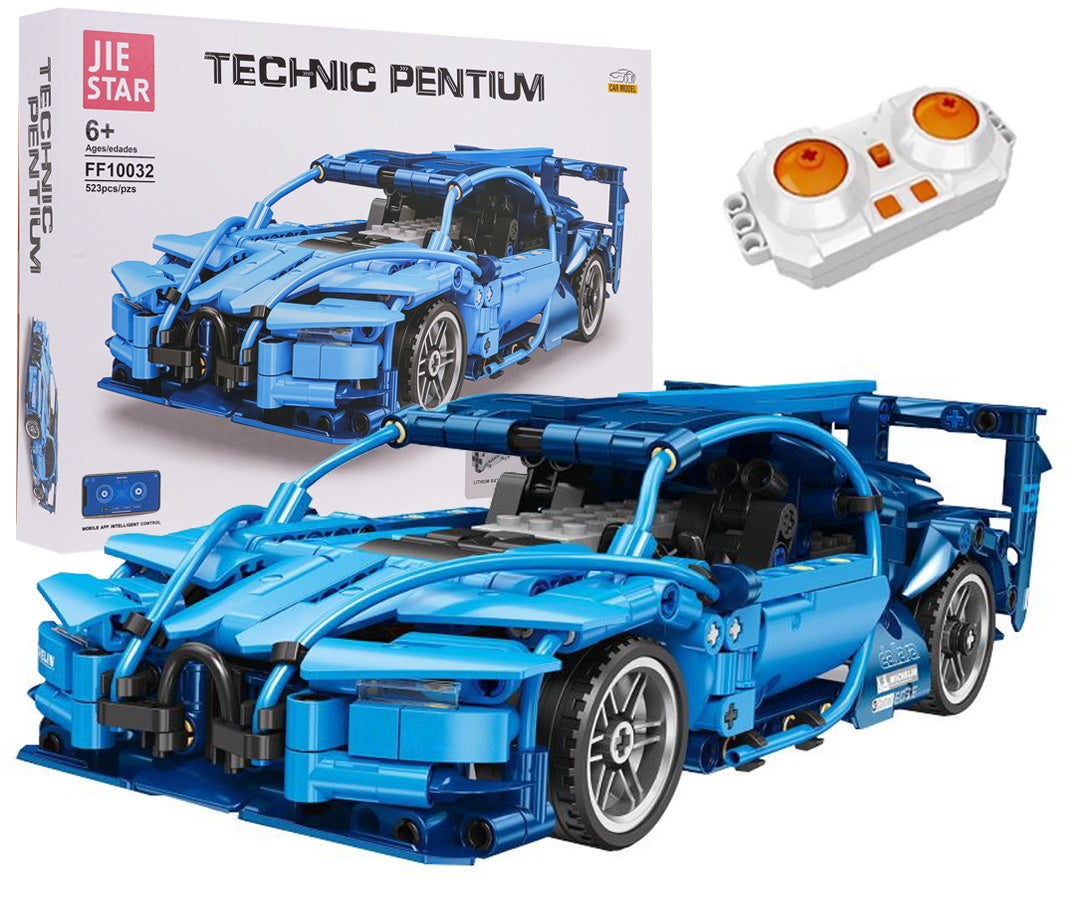 Auto blok set 523 komada plava