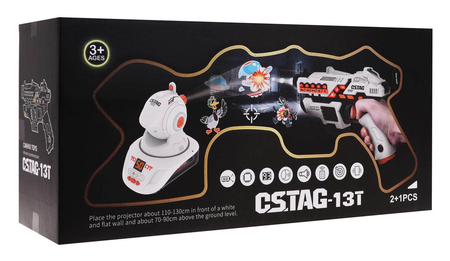 Set laserskog pištolja + projektora
