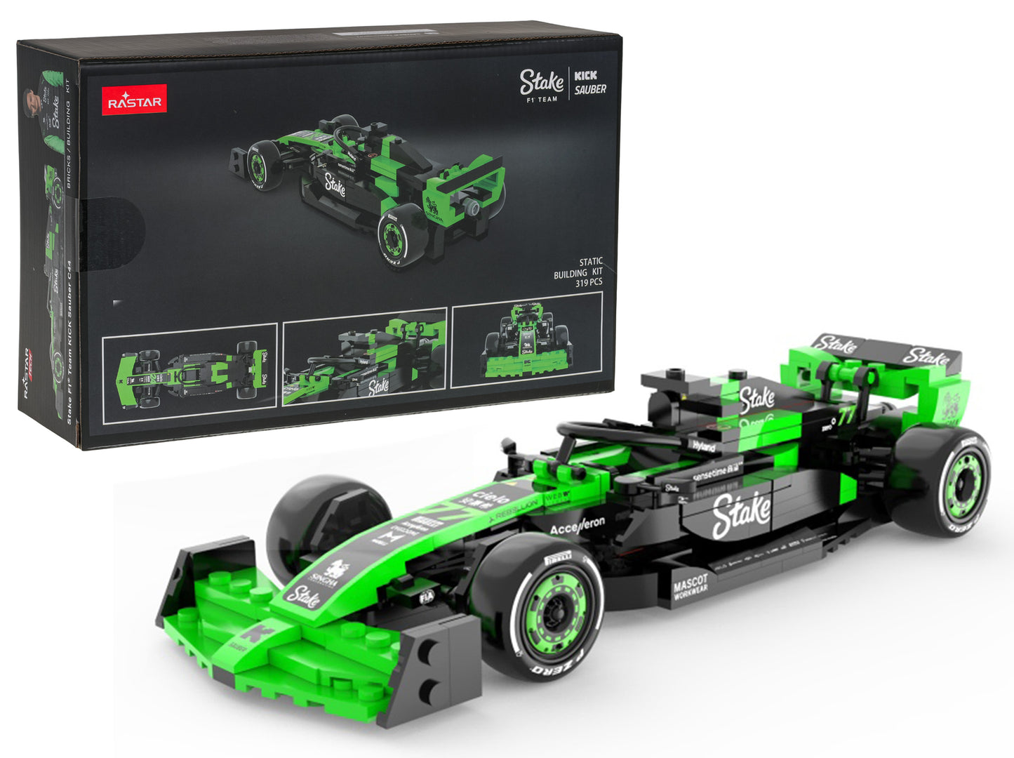 Bolid 1:24 Stake F1 Team KICK Sauber C44 Jastučići RASTAR zelena