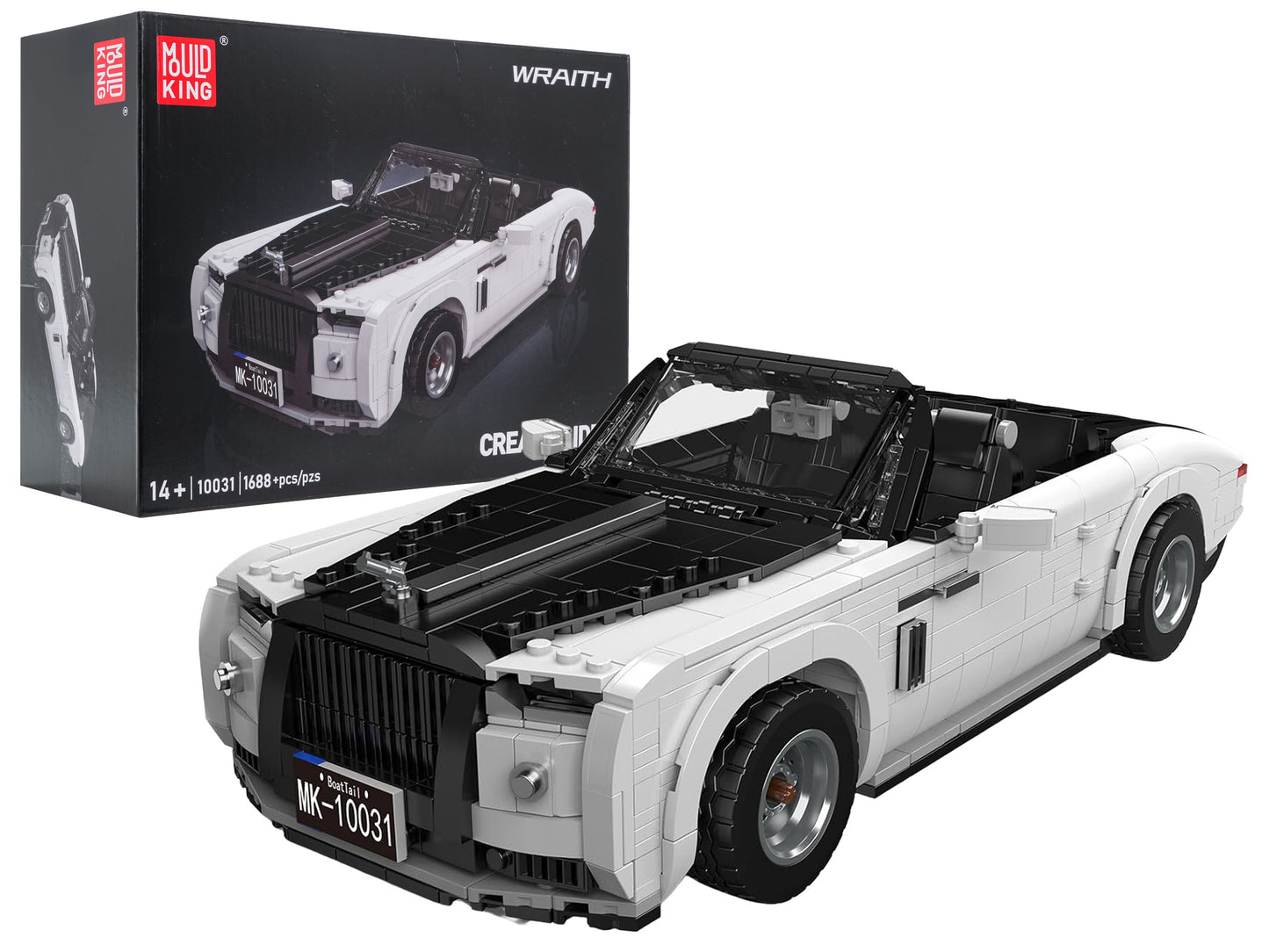 Brick Set Cabriolet 1603 kom MOLD KING bijeli