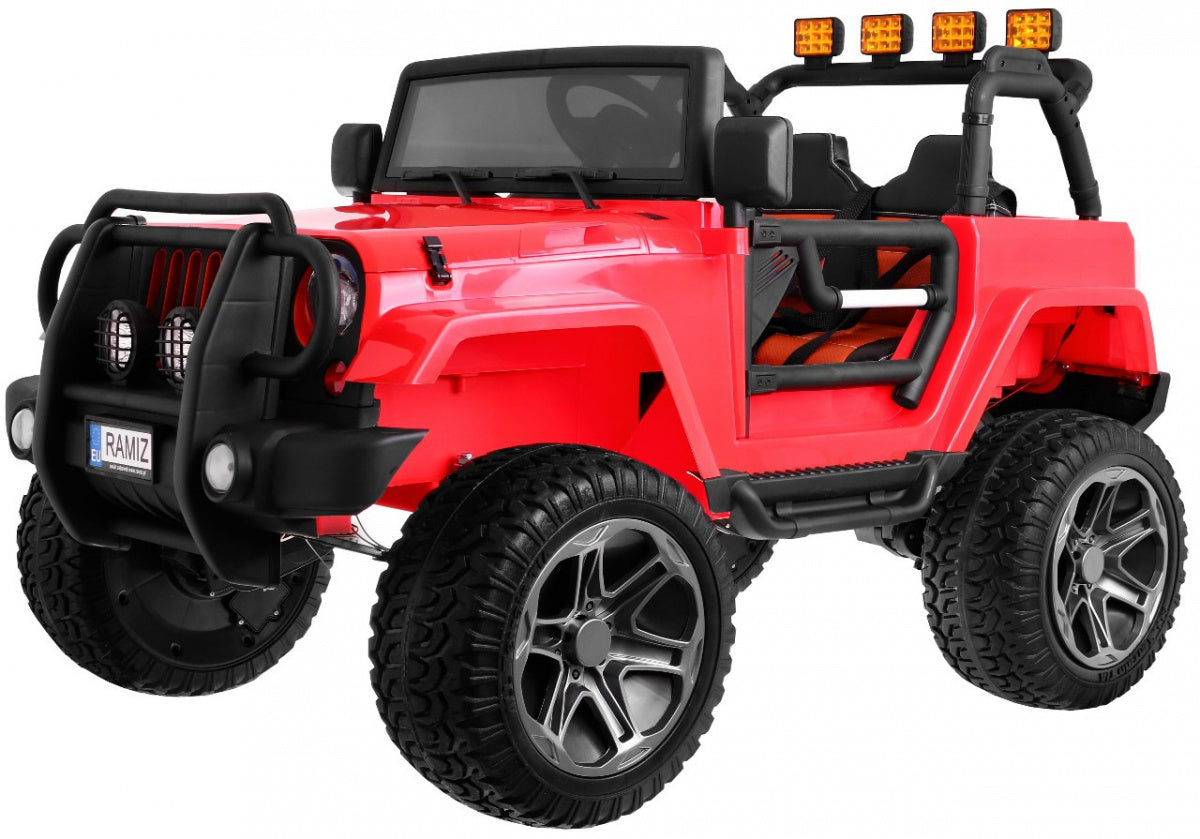 Monster Jeep 4 × 4 crveni