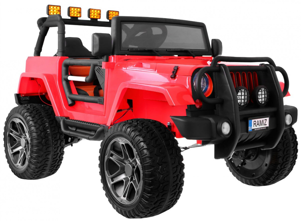 Monster Jeep 4 × 4 crveni