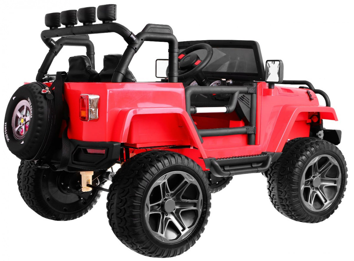 Monster Jeep 4 × 4 crveni
