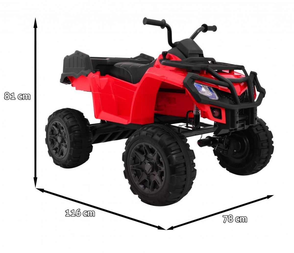 Quad XL ATV, daljinski upravljač 2 4 GHZ i | Crvena