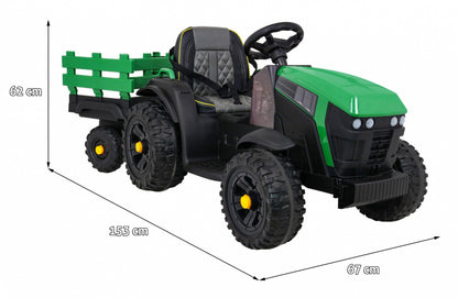 Traktor Titanium S Prikolicom | Zelena