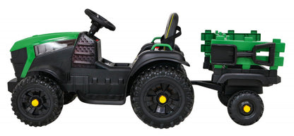 Traktor Titanium S Prikolicom | Zelena