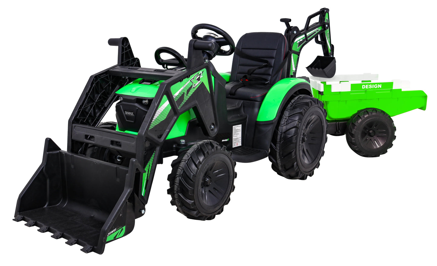 Buggy traktor s prikolicom 720-T | Zelena