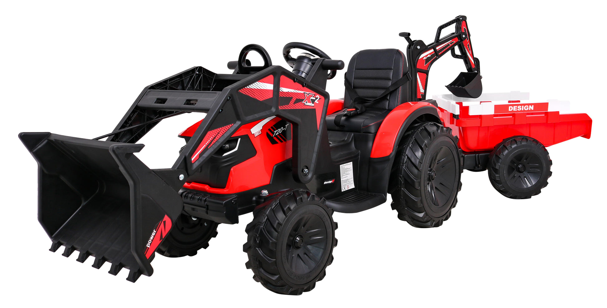 Buggy traktor s prikolicom 720-T | Crvena