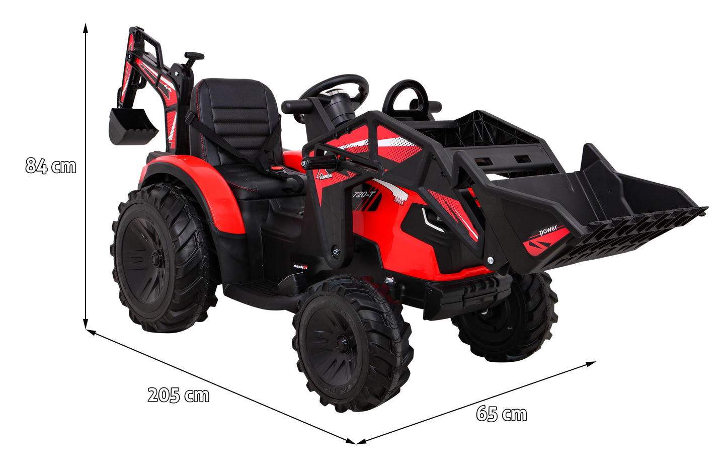 Buggy traktor s prikolicom 720-T | Crvena