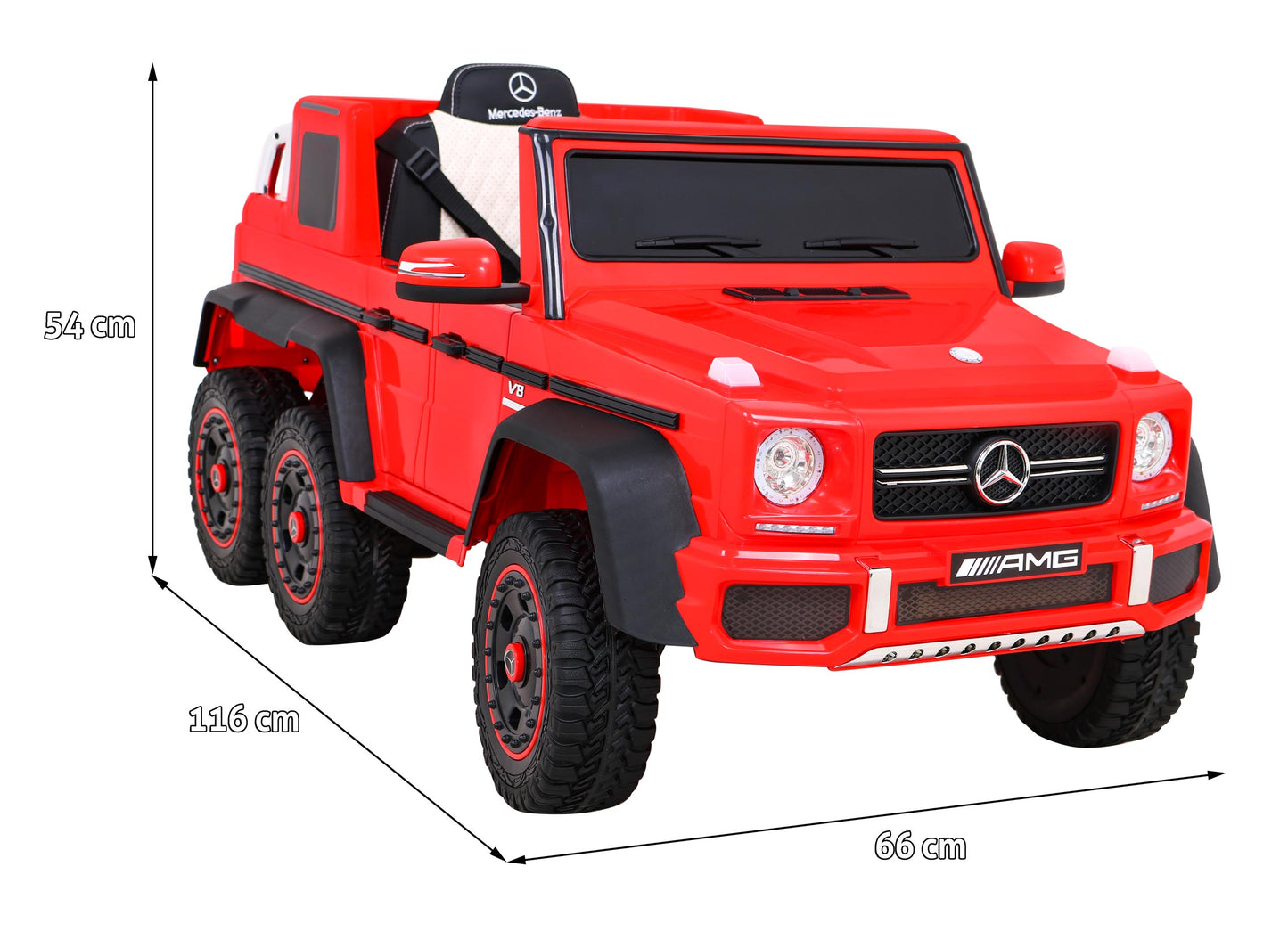 Mercedes G63 6x6 AMG crveno