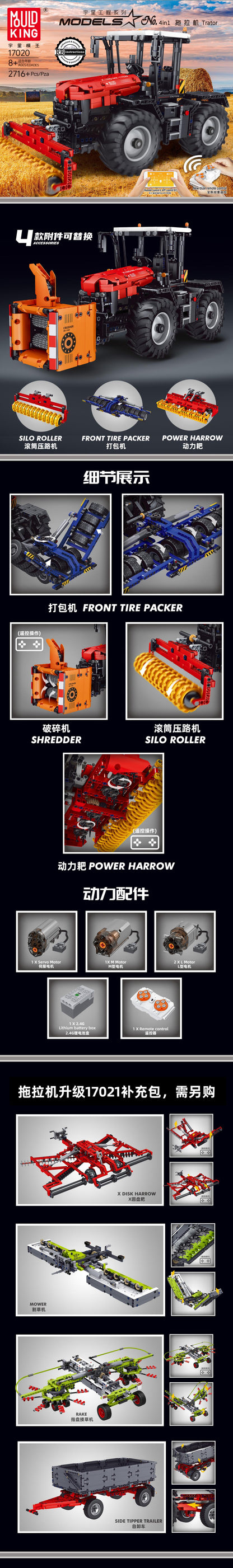 Blokovi Traktor 2716el — Crvena
