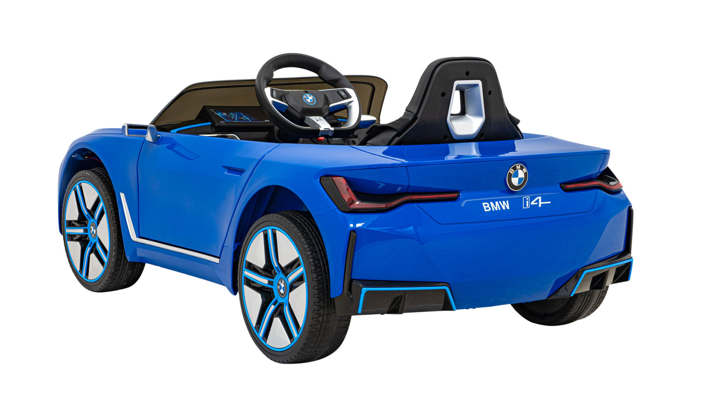 BMW I4 plavi