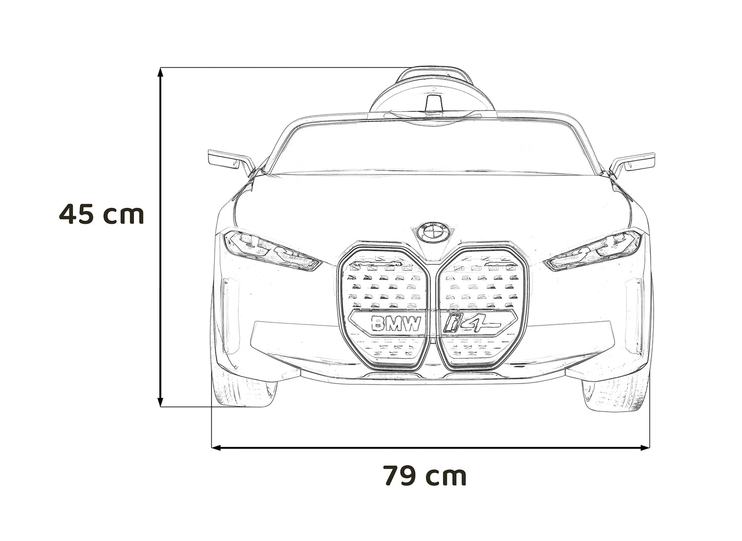 BMW I4 plavi