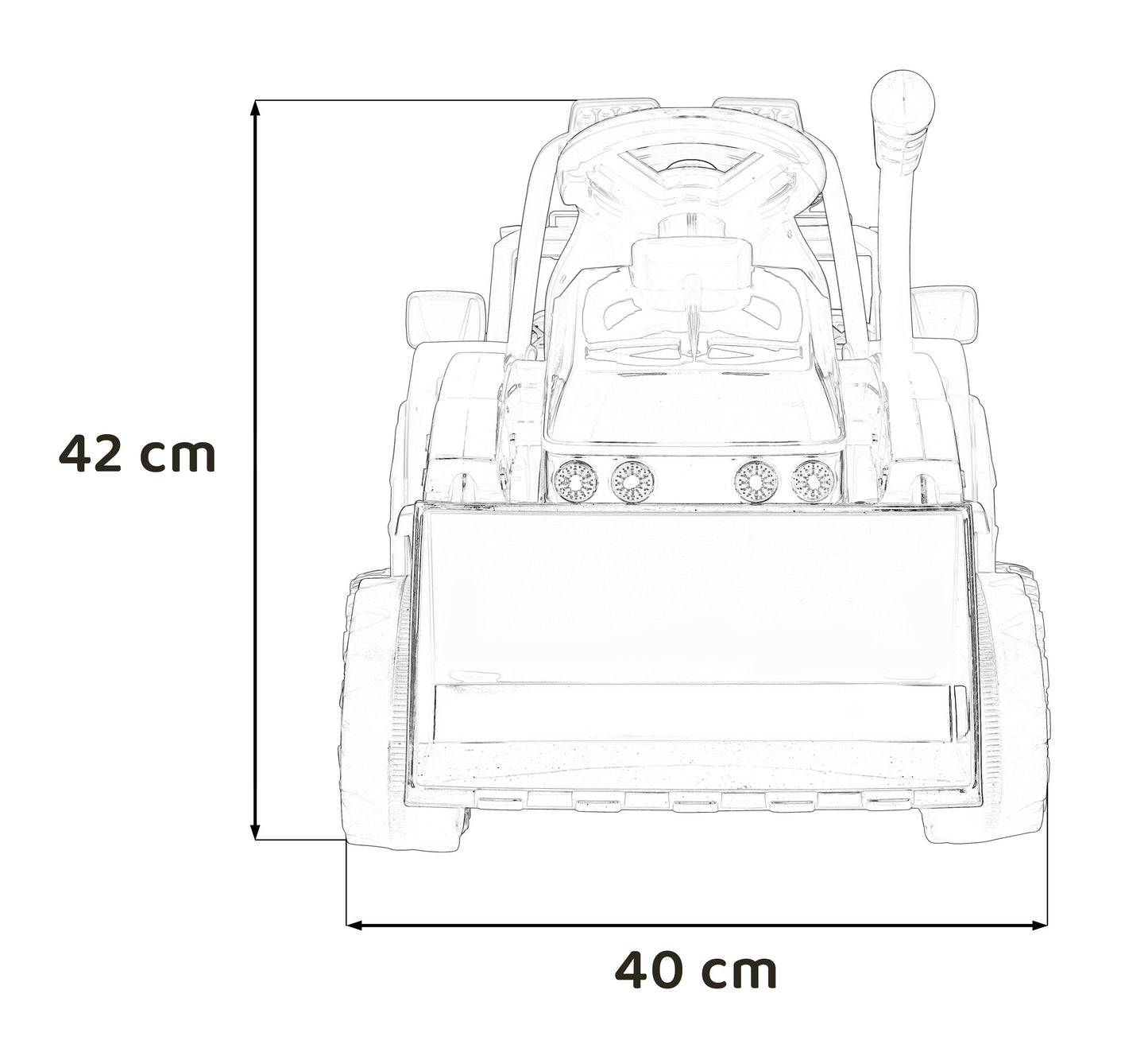 Bager Traktor G320 | Žuta