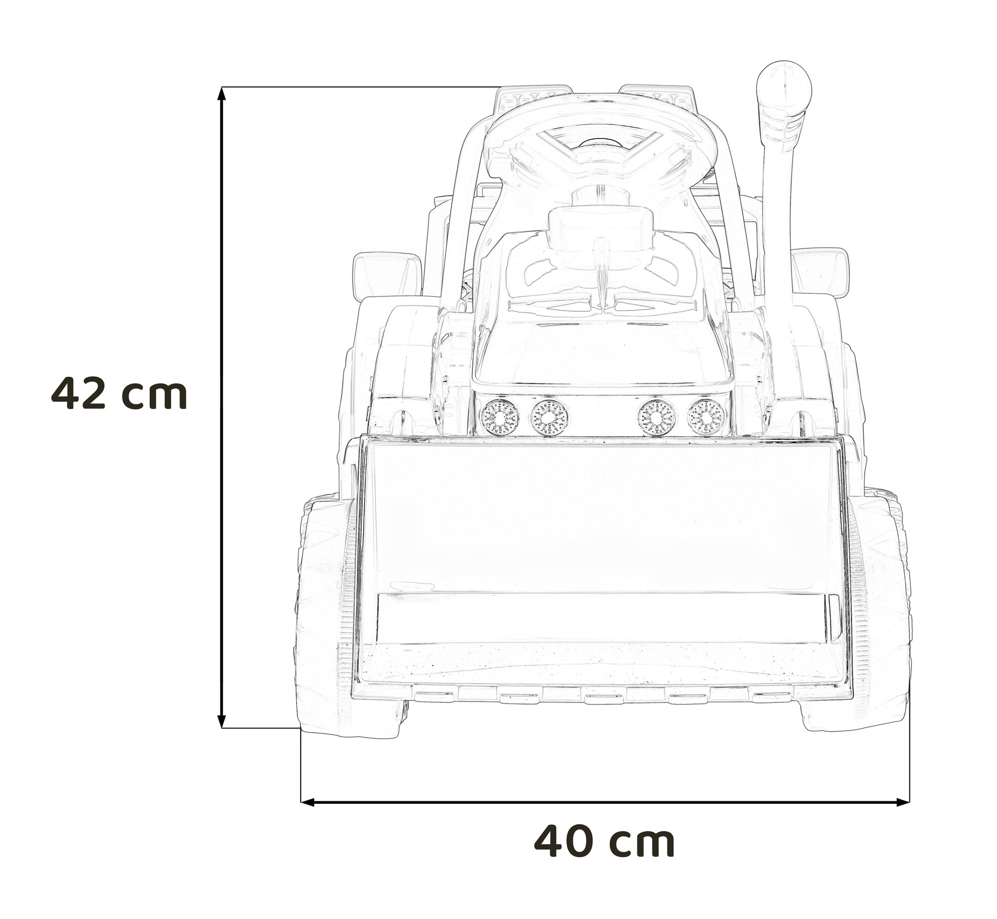 Bager Traktor G320 | Žuta
