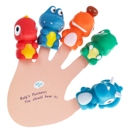 Set gumenih lutaka dinosaura + knjižica