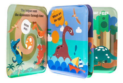 Set gumenih lutaka dinosaura + knjižica