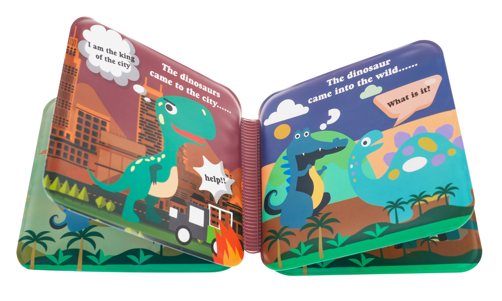 Set gumenih lutaka dinosaura + knjižica