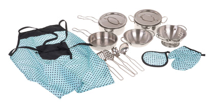 Set metalnih posuda + pribor 13kom