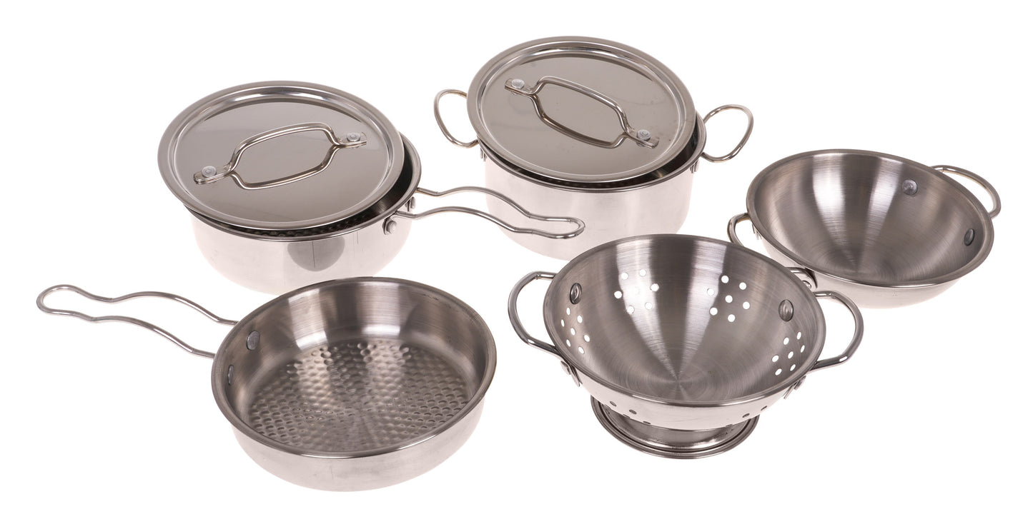 Set metalnih posuda + pribor 13kom