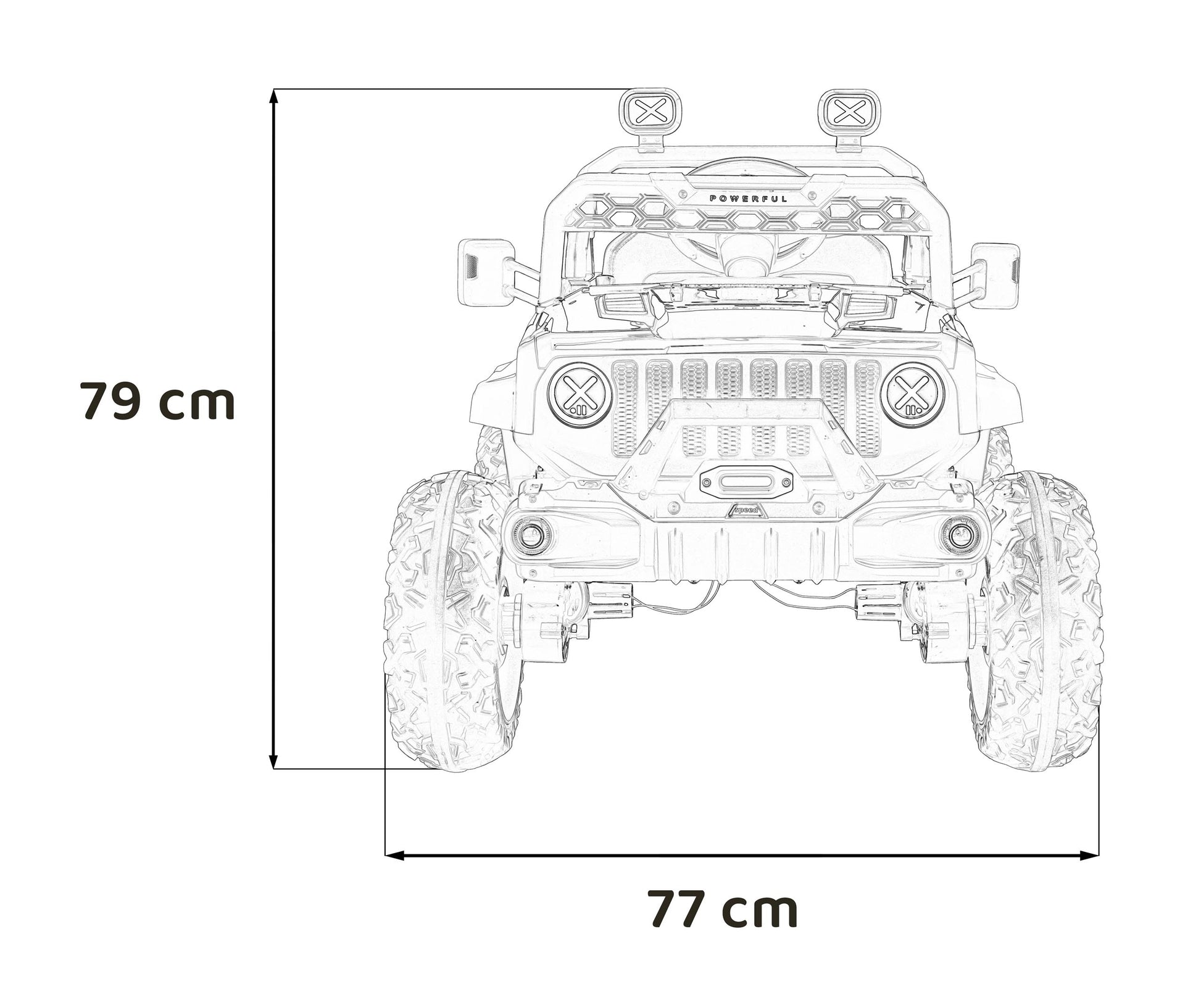 OFF ROAD Brzo Crne boje | Crvena