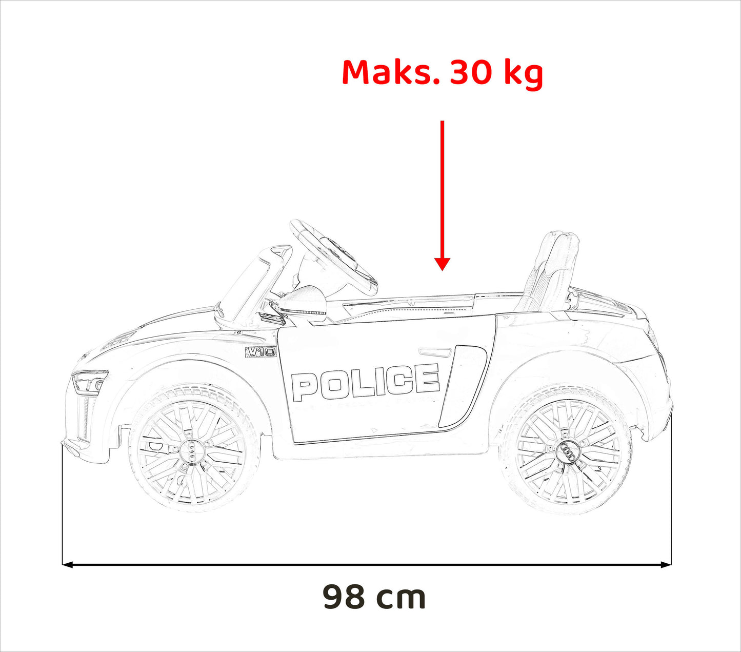 Audi R8 Policija