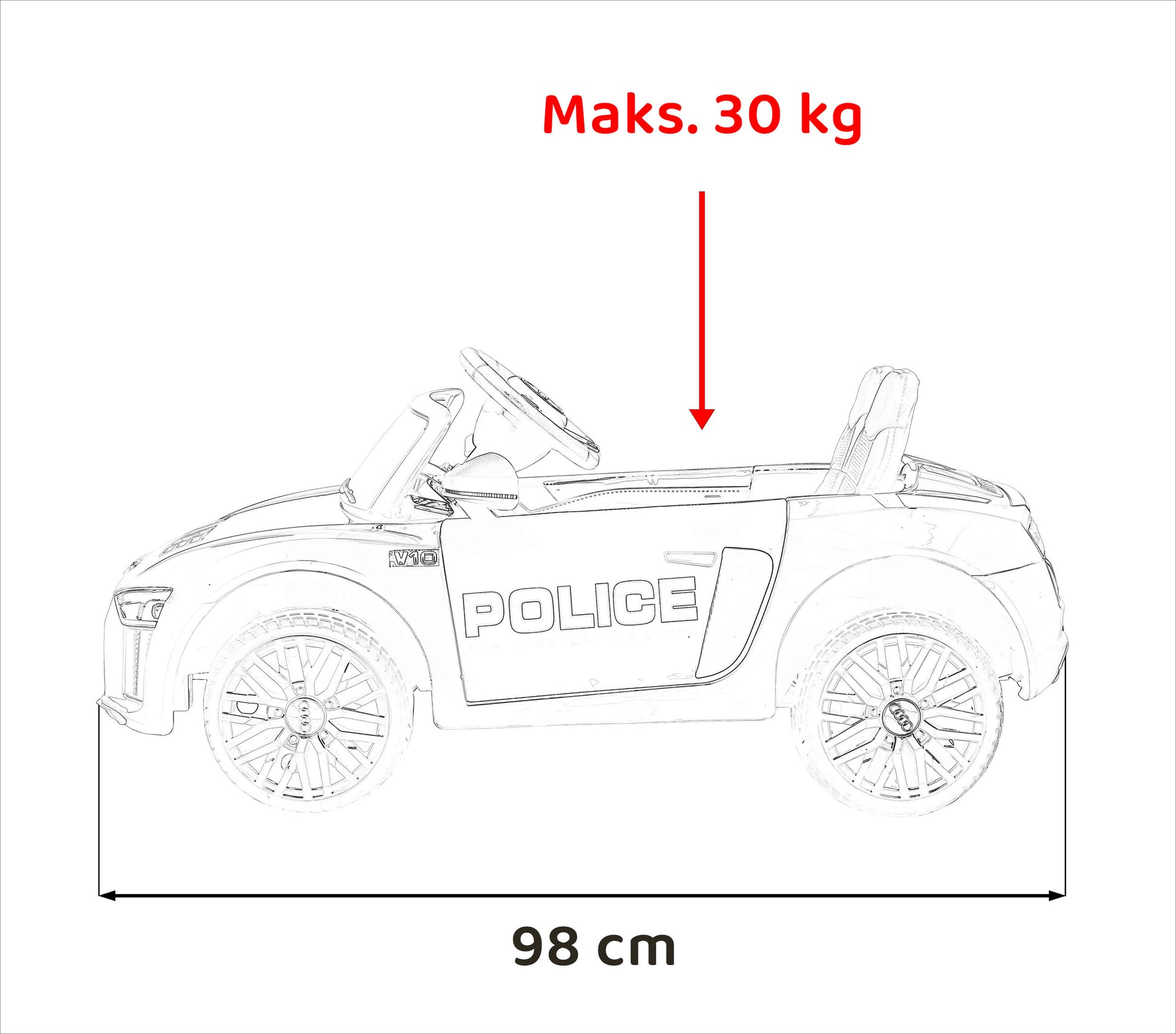 Audi R8 Policija
