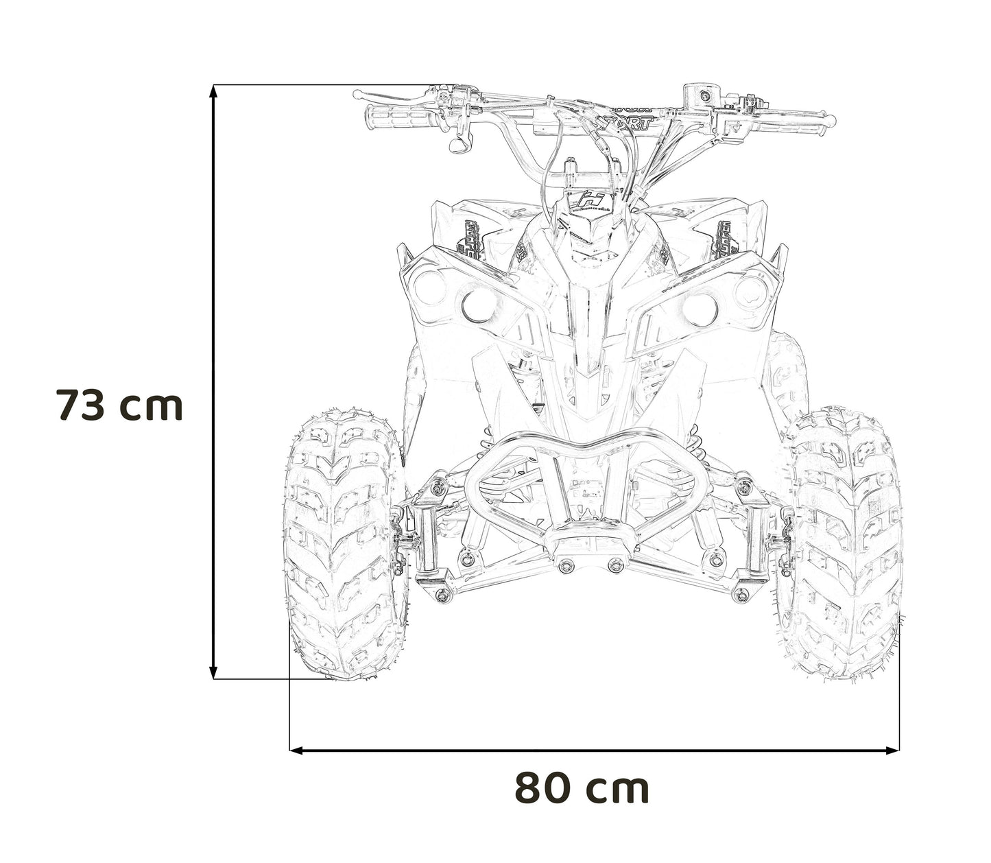 RENEGADE 110CC Vozila na plinski pogon | Žuta