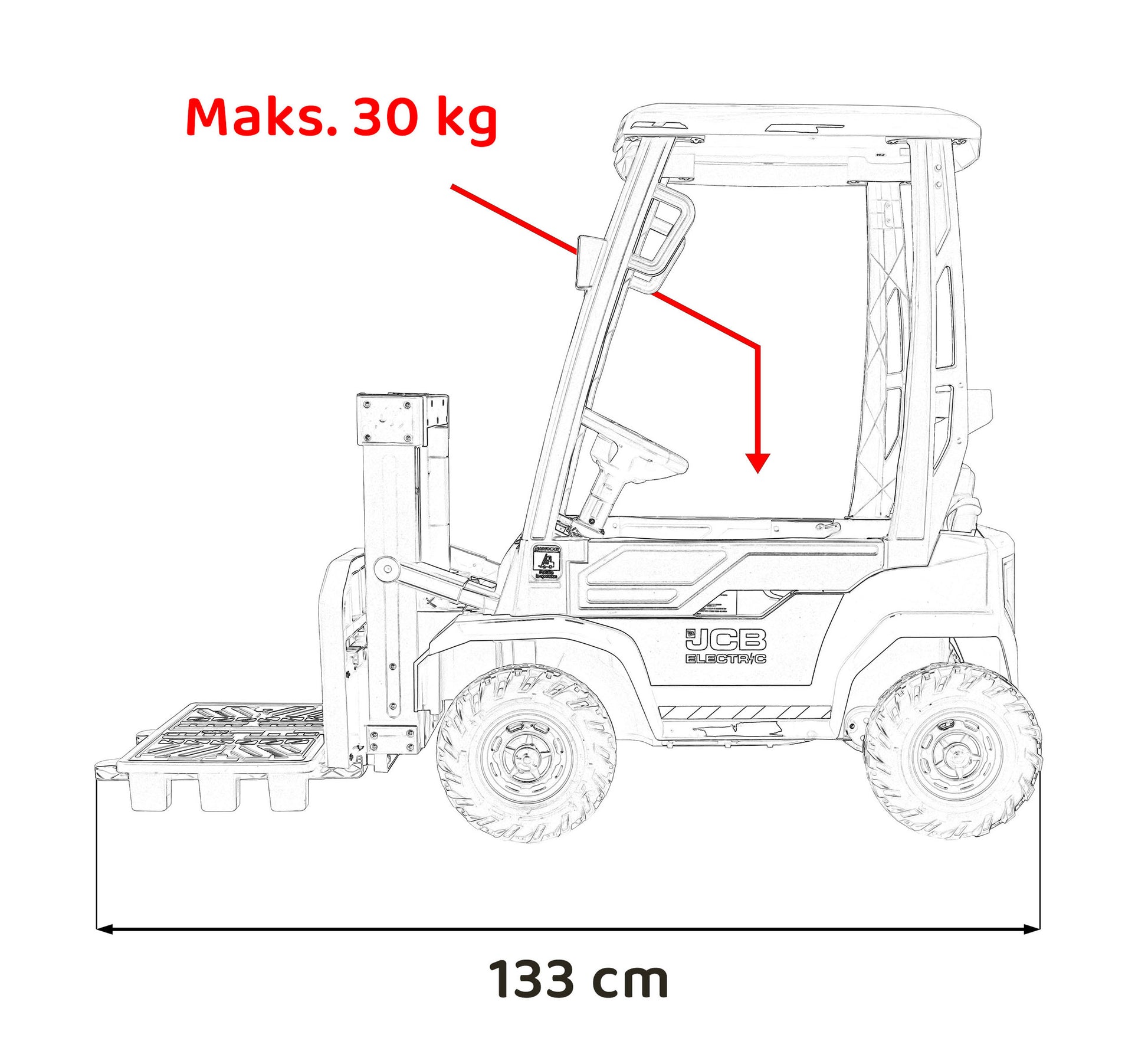 JCB viličar žuto
