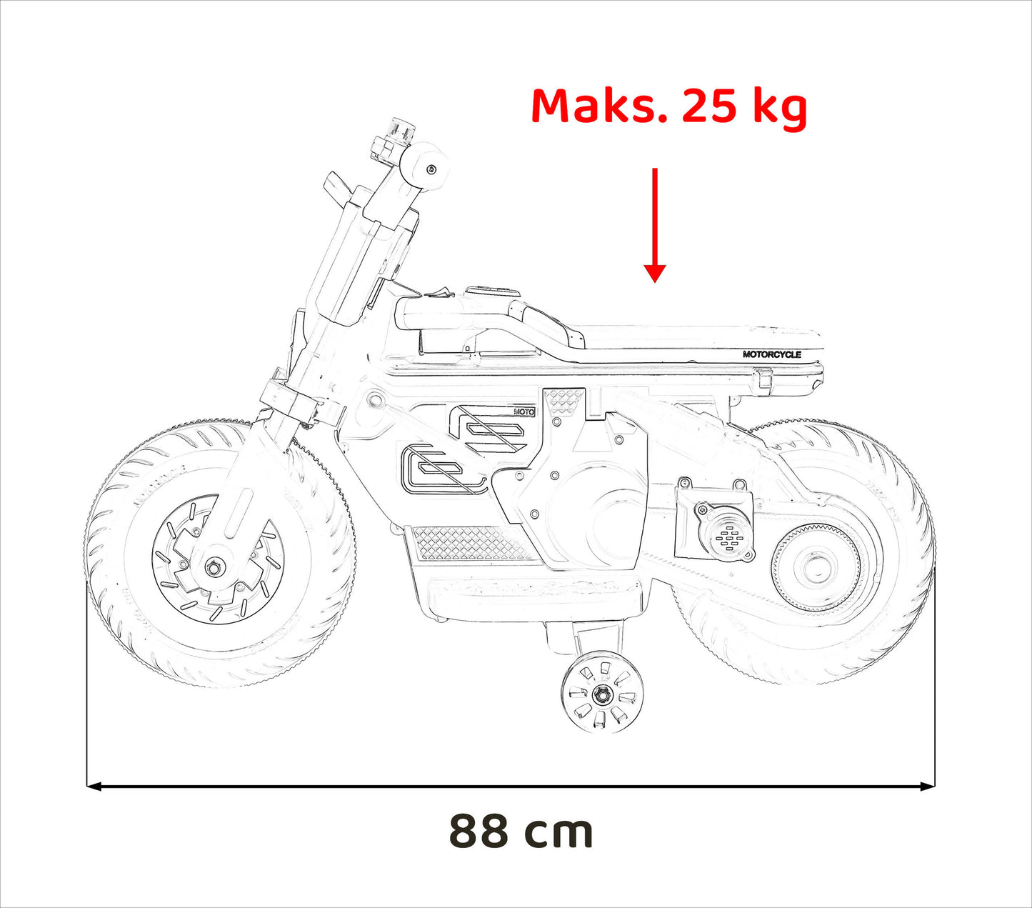 Motor Future 88 bijele boje | Bijela