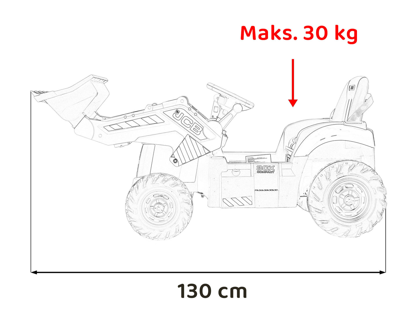 Bager JCB žuti