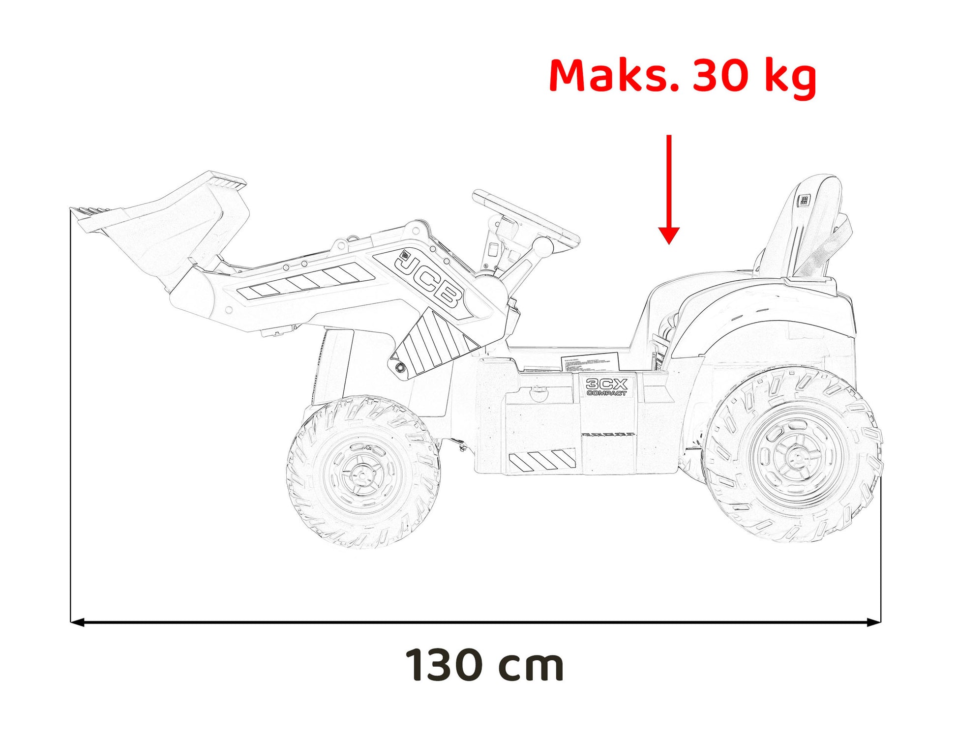 Bager JCB žuti