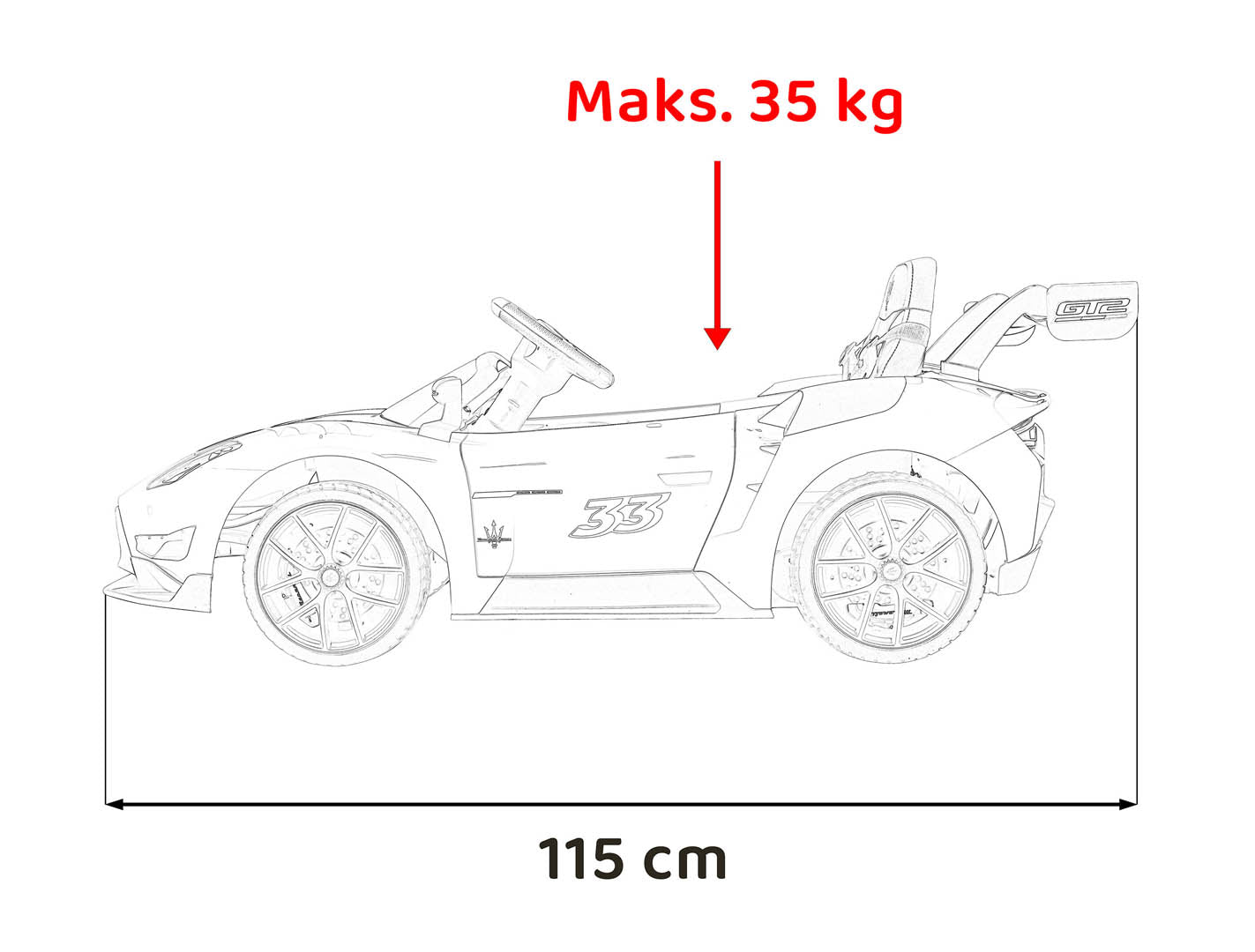 Maserati MC20 GT2 bijele boje