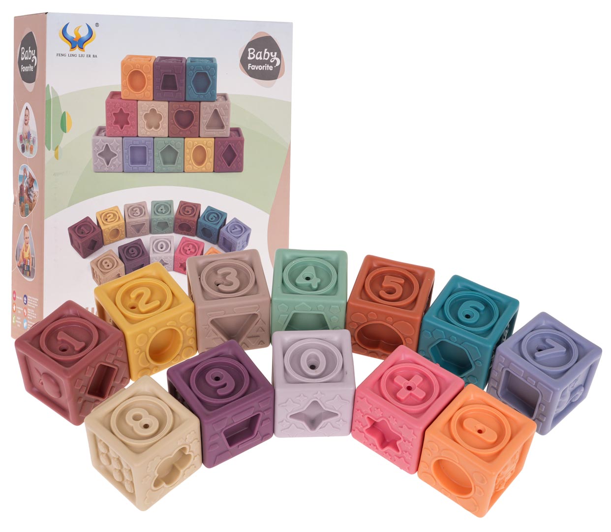 Set Senzorne kocke Brojevi 12 komada