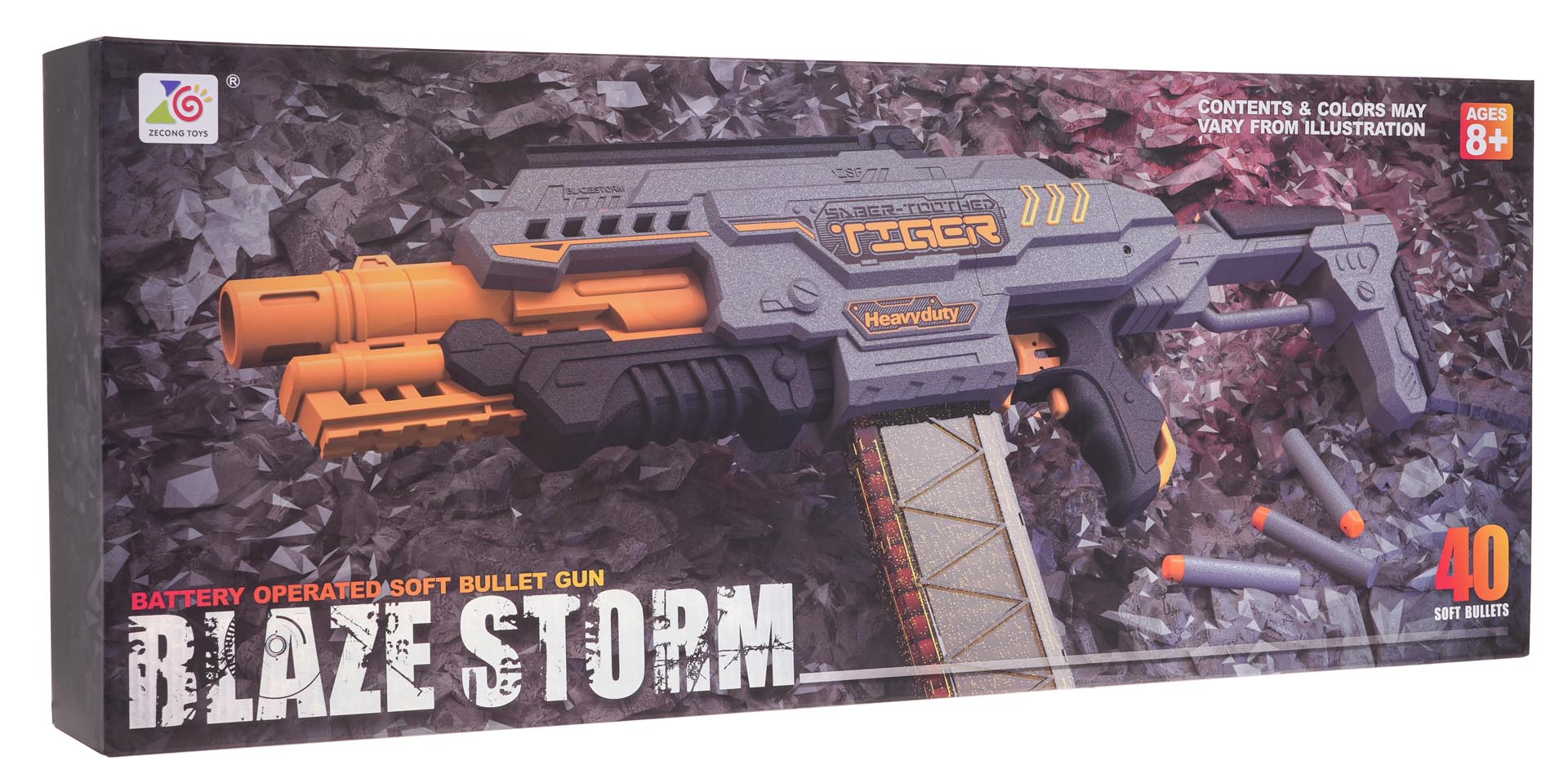 Puška s mecima Blaze Storm — Siva | Siva