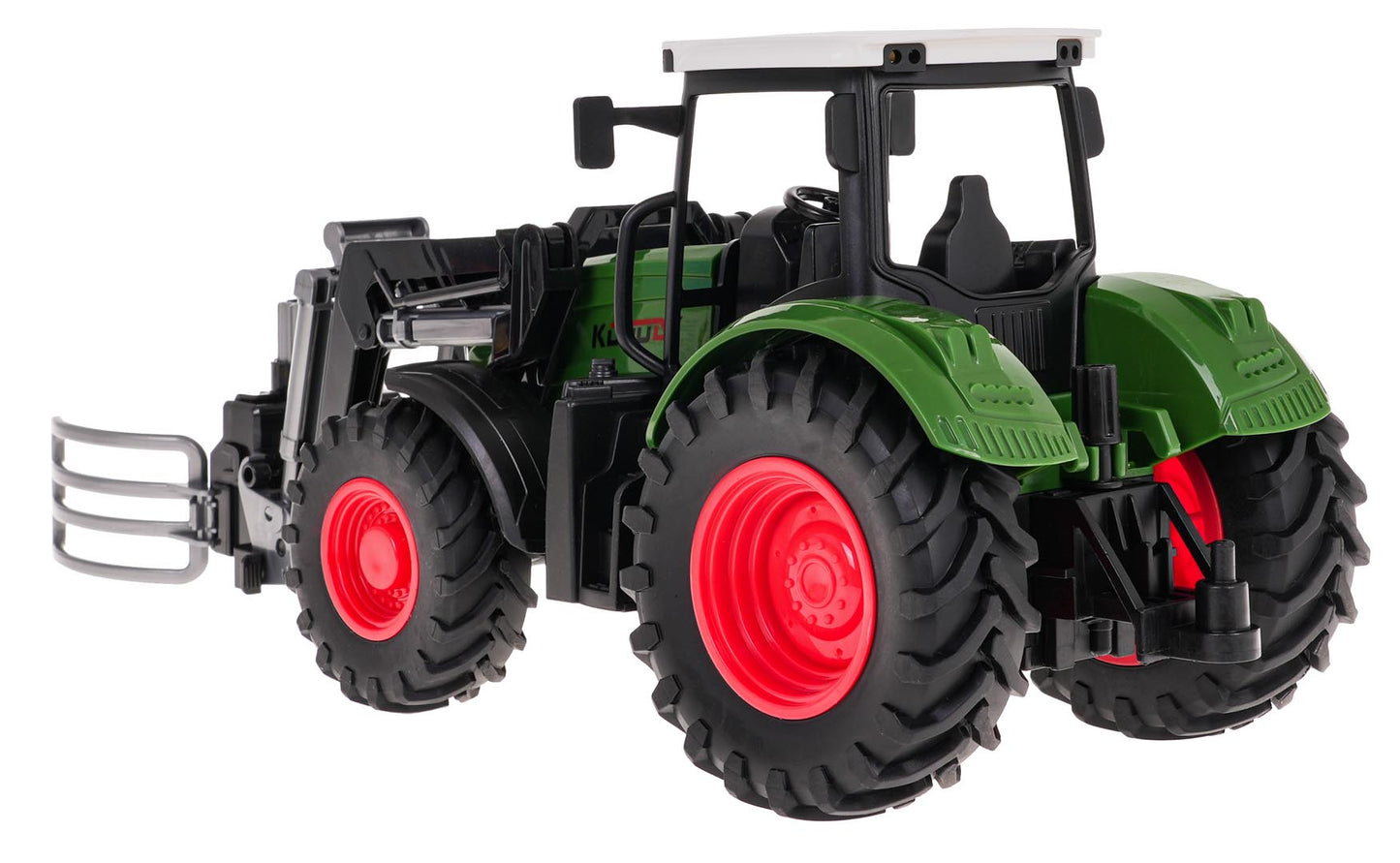Traktor sa hvataljkom — Zelena