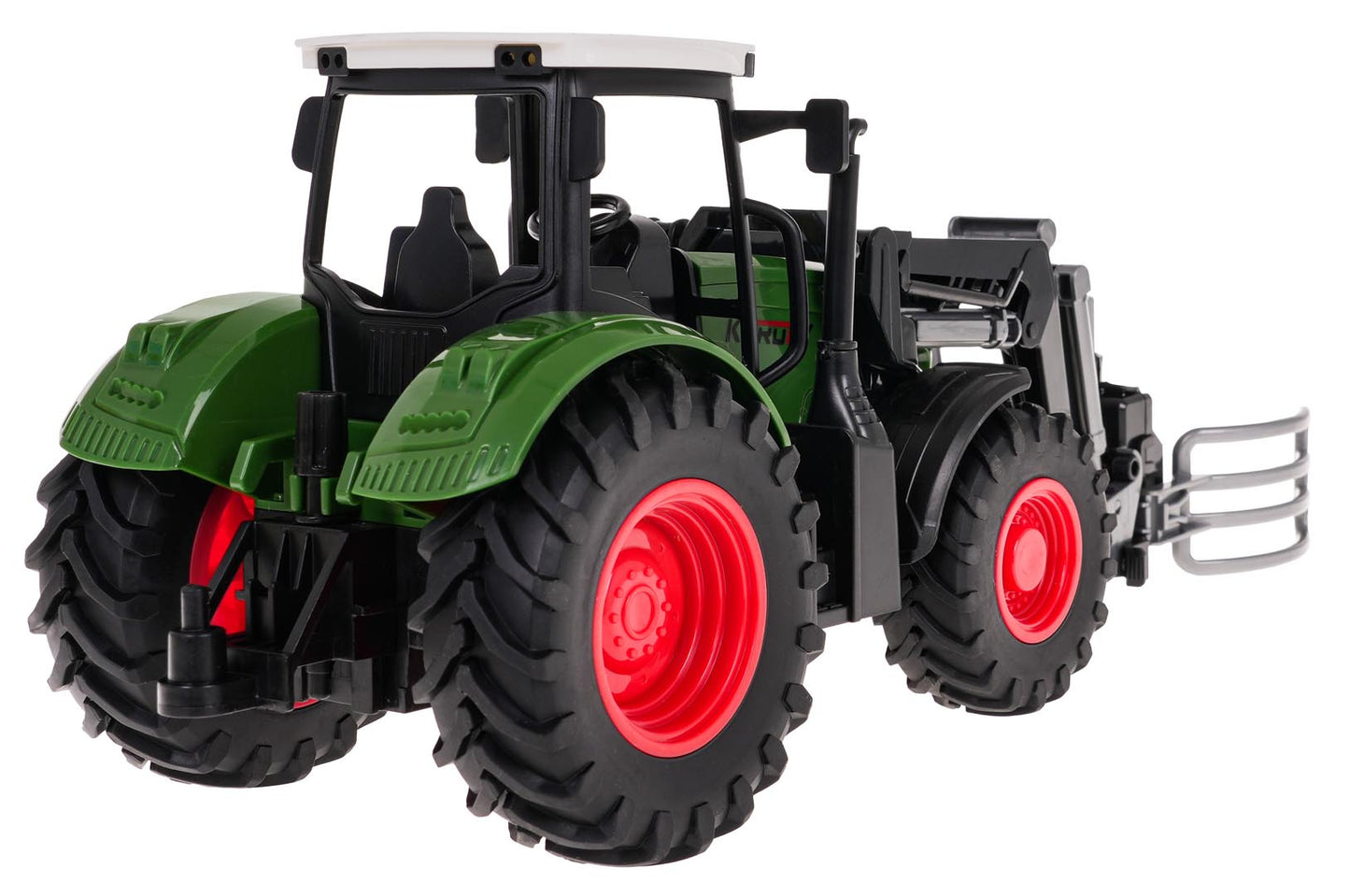 Traktor sa hvataljkom — Zelena