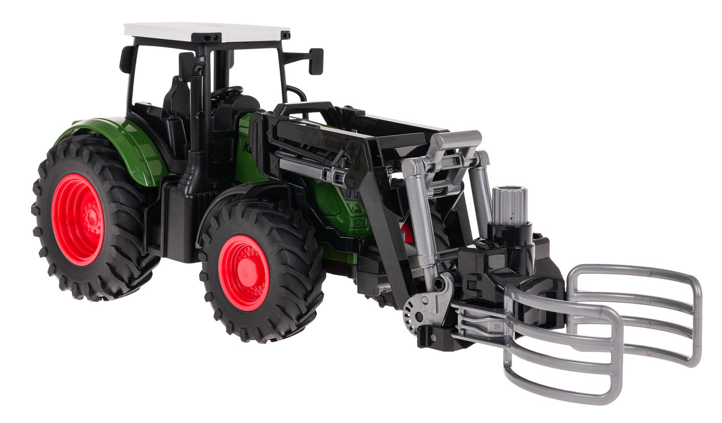 Traktor sa hvataljkom — Zelena