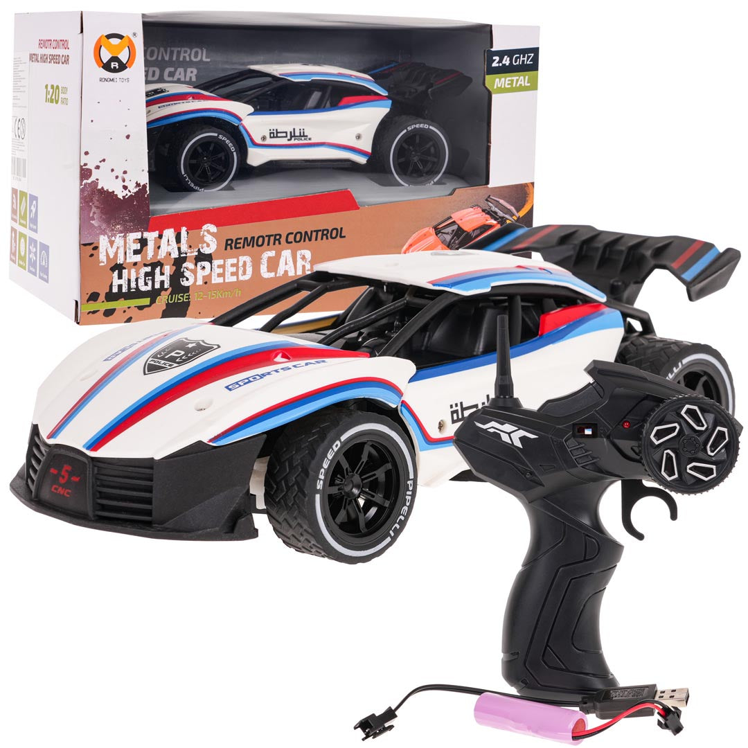 Brzina automobila 1:20 R/C — Crna | Bijela