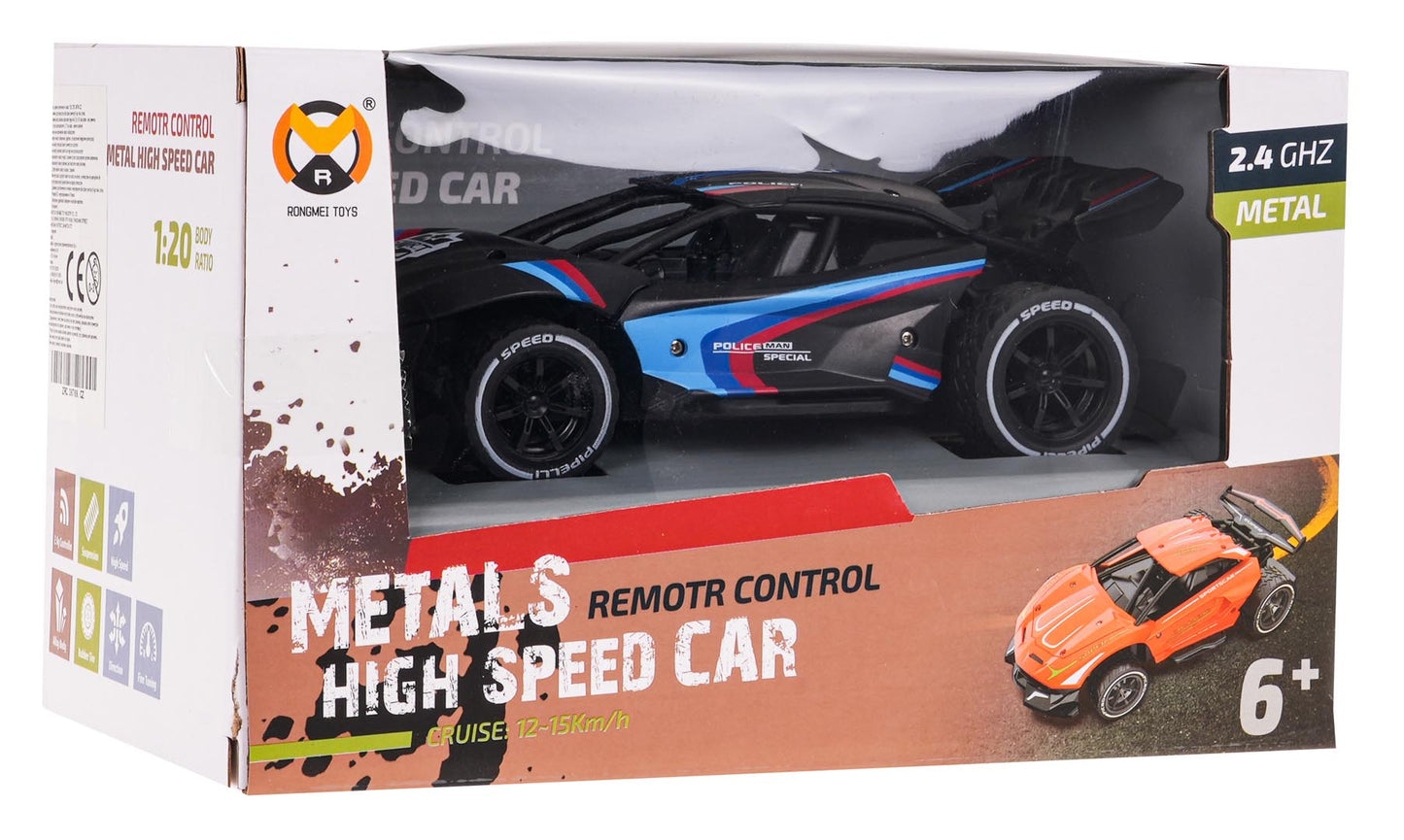 Brzina automobila 1:20 R/C — Crna | Crna
