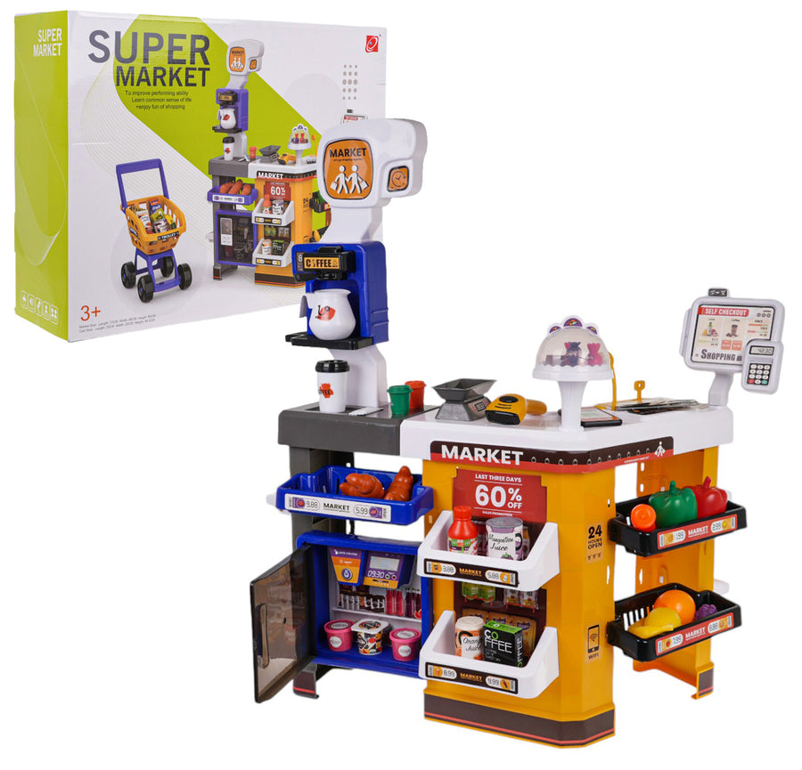 MEGA supermarket s košaricom + dodacima