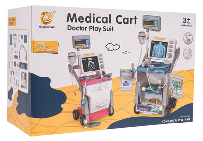 Liječnički komplet s EKG-om + dodaci — Plava