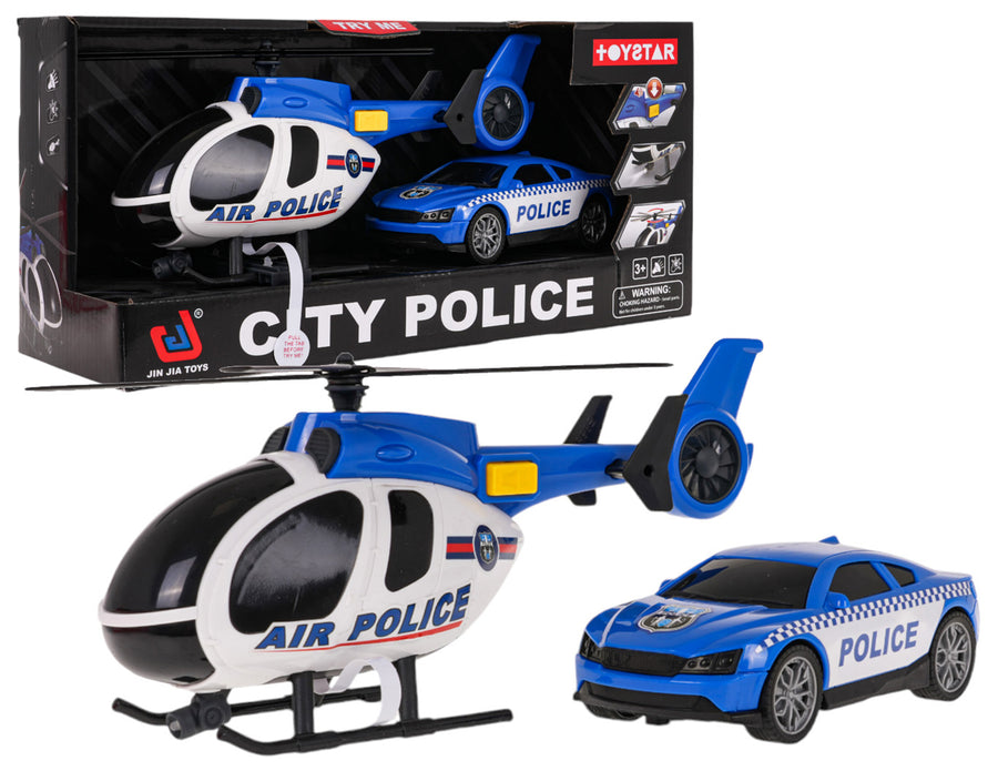 Komplet helikopter + policijski auto