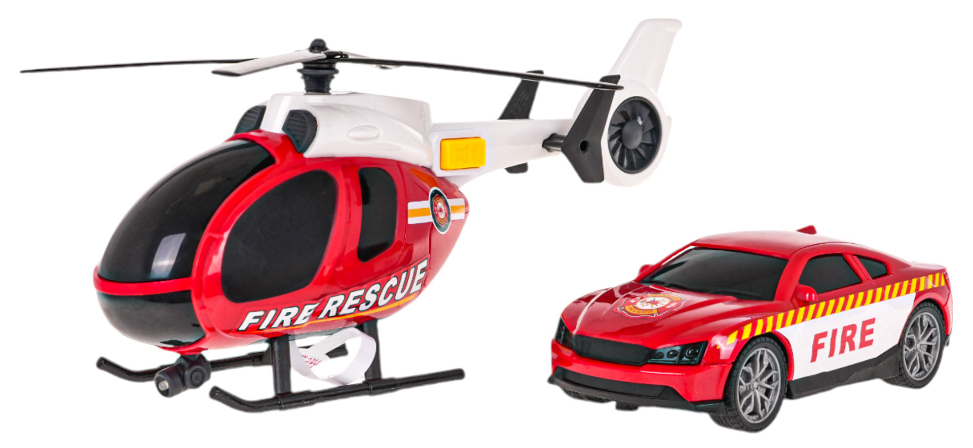 Komplet helikopter + vatrogasni automobil