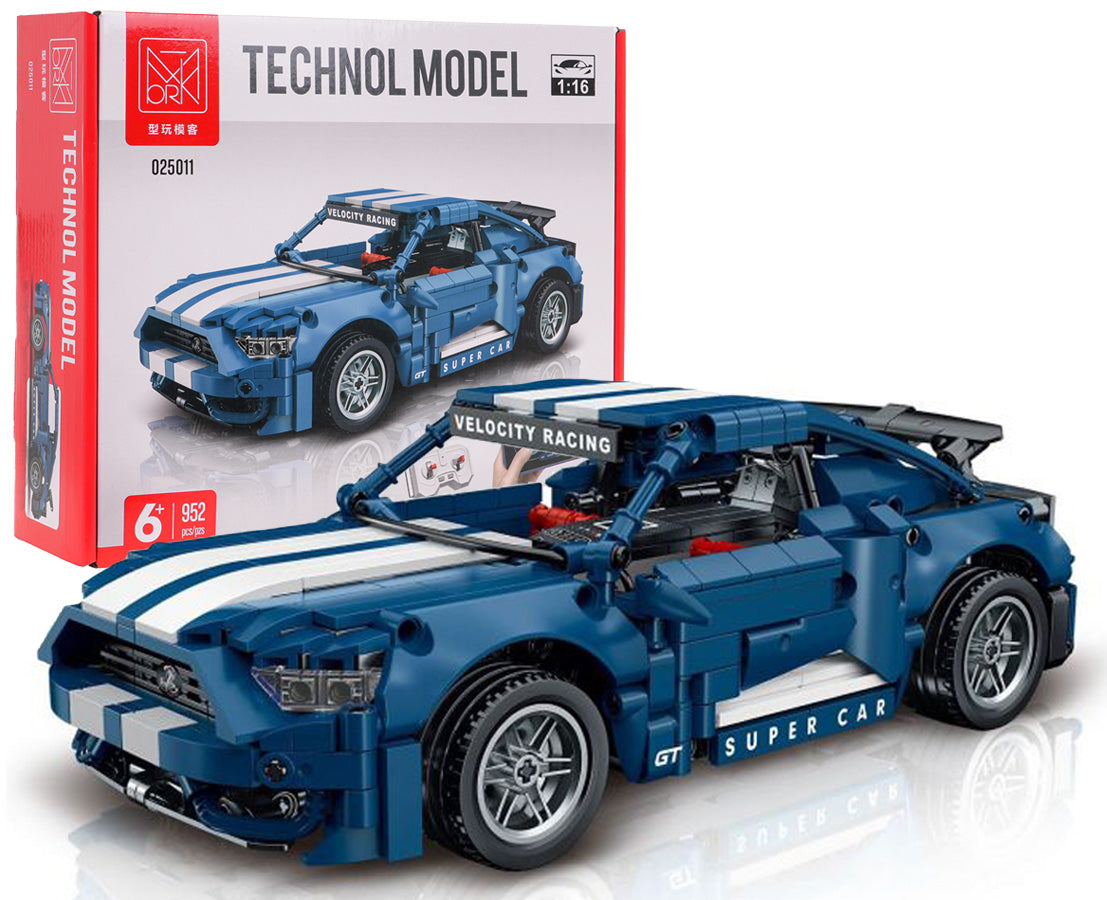 Kocke za sportske automobile 952 kom — Plava