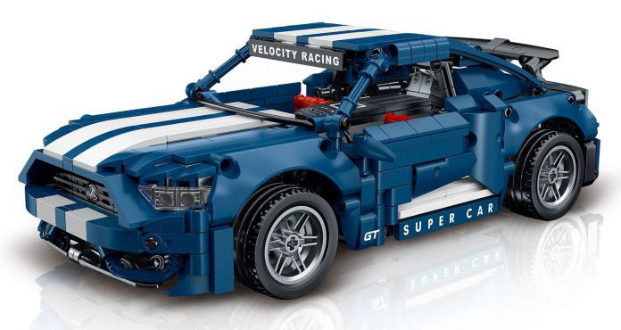 Kocke za sportske automobile 952 kom — Plava