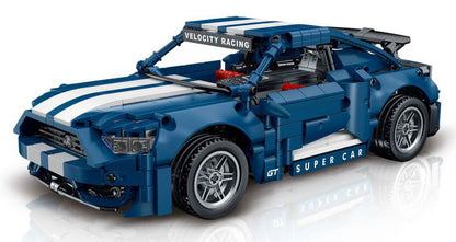Kocke za sportske automobile 952 kom — Plava
