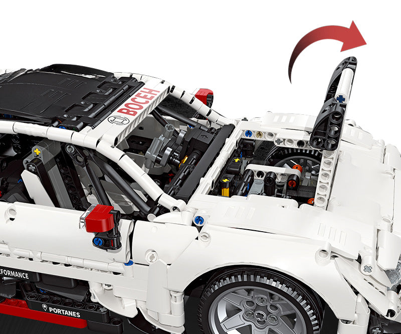 Set sportskih automobila 2489 kom — Bijela