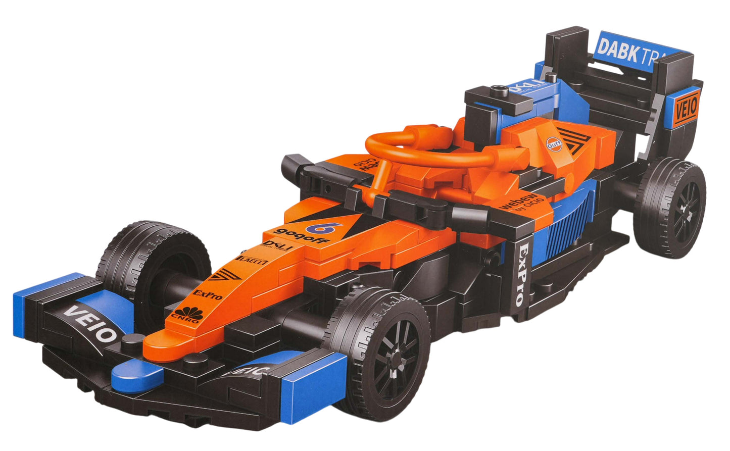 Bolid F1 Block Set 278 kom — Narančasta